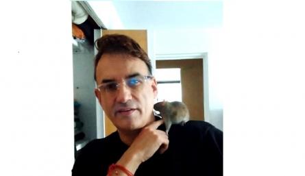 Desde hace meses, el presentadora tiene una rata como mascota