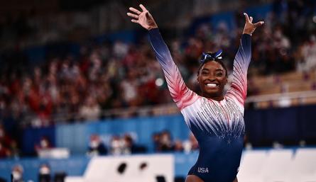 Simone Biles, gimnasta estadounidense. 