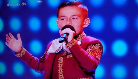 Yosneyder, de Ábrego, impactó con su potente voz en La Voz Kids./Foto: capture