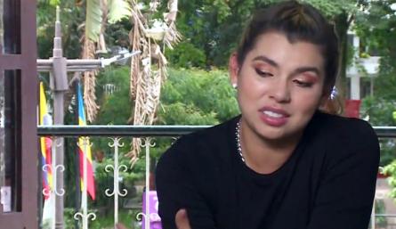 La humorista nortesantandereana Liss Pereira se siente desanimada por la convivencia en el programa. / Foto: Captura de video