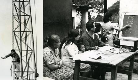 Radio Sutatenza consintió en una red de escuelas radiofónicas con la misión de alfabetizar a la población campesina adulta. / Foto: Banco de la República