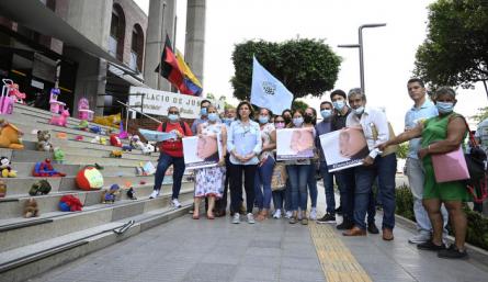 Protesta palacio de Justicia
