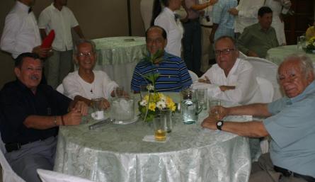 Rafael Mora Bonilla, Víctor Hernández, Justo Pastor Castellanos, Carlos Vásquez y Francisco Varela.