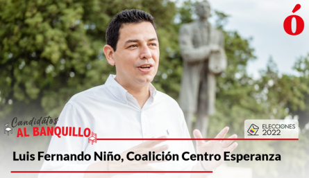 Luis Fernando Niño, en el banquillo