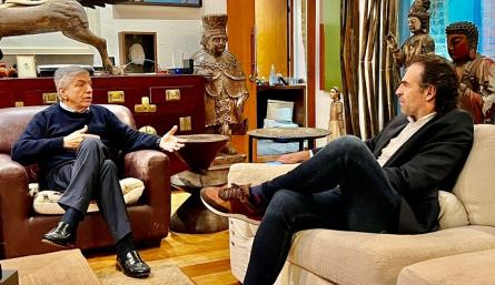 César Gaviria suscribió un acuerdo programático con Fico Gutiérrez./Foto Cortesía