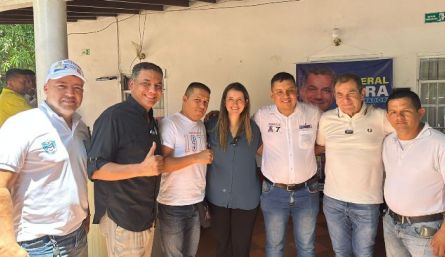 La senadora Paloma Valencia participó el sábado en diferentes actividades y reuniones de campaña organizadas por los candidatos Jorge Mora, a la Gobernación, y Juan Carlos García-Herreros, a la Alcaldía./ Foto cortesía
