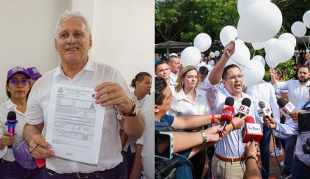 César Rojas y Juan Carlos Bocanegra no van más en la competencia por la Alcaldía de Cúcuta./Foto cortesía