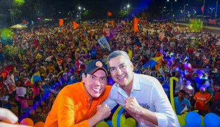 Los candidatos Mario Figueroa, a la Alcaldía de Cúcuta, y Diego González, a la Gobernación, serán fórmula para octubre./ Foto cortesía