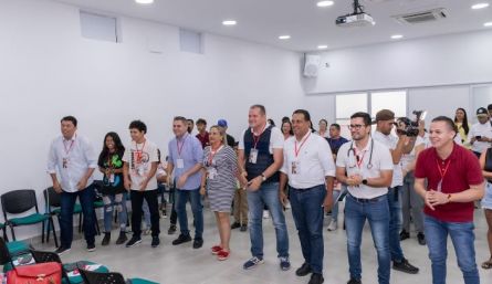 Los aspirantes a la Alcaldía de Cúcuta pasaron al tablero para hablar de sus propuestas para la niñez y la adolescencia de la ciudad. / Foto cortesía para La Opinión