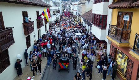 Caminata en respaldo a William Villamizar en Pamplona./Foto cortesía