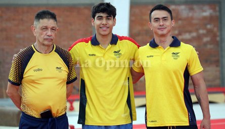 Jairo Ruiz, Ángel Barajas y Jossimar Calvo. 