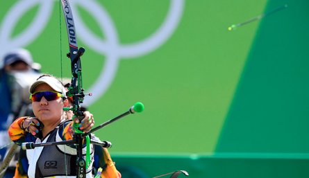 Ana María Rendón, tiro con arco. 