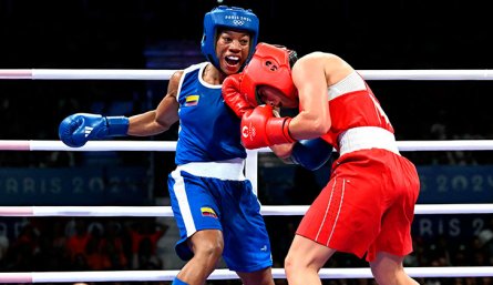 Angie Valdes, boxeadora colombiana. 