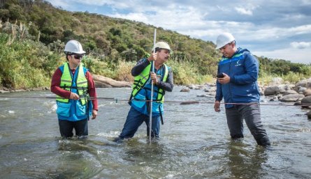 Corponor adelanta mediciones permanentes al nivel de las aguas del río Pamplonita/Foto cortesía