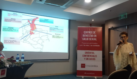 Sandra Ávila, representante de AHF Colombia.