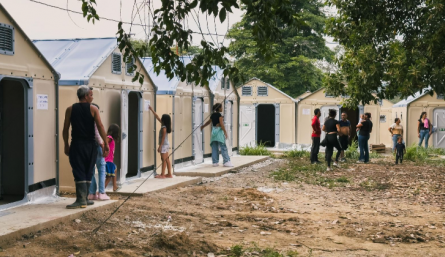 Firmantes de paz reubicados en zona rural de Cúcuta.
