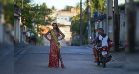 Brasileña se sobrepone al odio y sueña con coronarse en 'Miss Universo Trans'./Foto: AFP