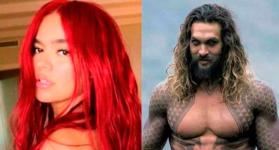 Karol G y Jason Momoa. 