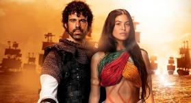 Reina de indias y el conqusitador.