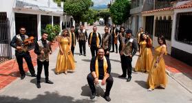 Los integrantes del grupo Asomusic ONG. 