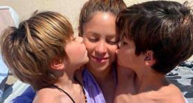 Shakira y sus hijos 
