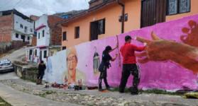 Artistas pintaron muros y paredes de Chinácota y Pamplona