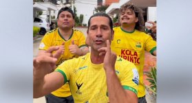 En un video lleno de humor y cargado de palabras de simpatía y complicidad con el público local, el actor Gregorio Pernía se unió a la fiebre auriverde.