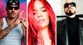 Feid, Karol G y J Balvin en el top de los artístas de regueton  colombiano
