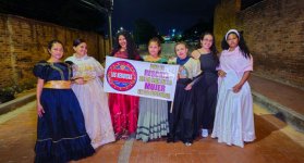 Cada una mujer representa a un personaje femenino de la independencia. / Foto: Cortesía.