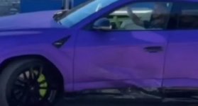 Accidente en el carro de Shakira