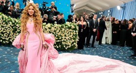Shakira en la Met Gala 2025- Foto tomada de X @Spotify