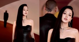 Zayn y Jisoo de Blackpink. Fotos tomadas de @sooyaaa__