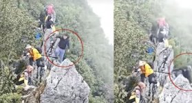 Turista cayó 40 metros por selfie en montaña y sobrevivió de milagro