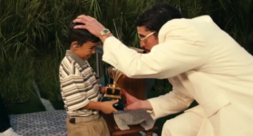 Bad Bunny en los Grammys. Foto cortesía