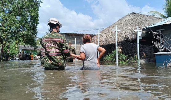 Inundaciones en Córdoba por ola invernal. 