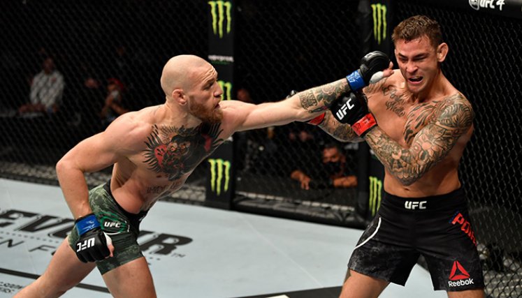 Conor McGregor cayó ante Dustin Poirier./UFC/Twitter