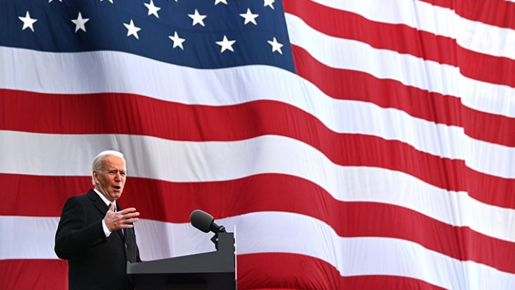 La ceremonia de posesión del nuevo presidente de Estados Unidos, Joe Biden, está prevista para el mediodía. El saliente mandatario, Donald Trump, no asistirá. / Foto JIM WATSON AFP