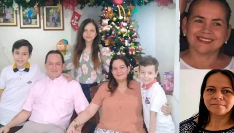 Los familiares de Nelson Enrique Rangel, su esposa Eliana Mildred Páez Cadena y sus hijos Daniela, Nicolás y Juan, cumplían ayer con los trámites de rigor para poder retirar los cuerpos de Medicina Legal.