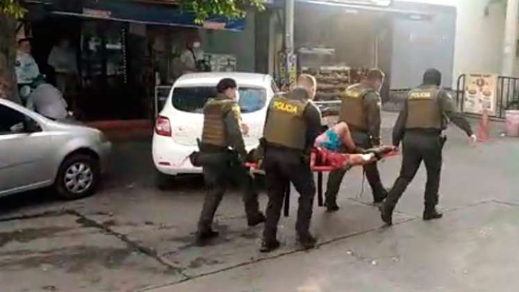 El preso tuvo heridas en las manos y el cuello.