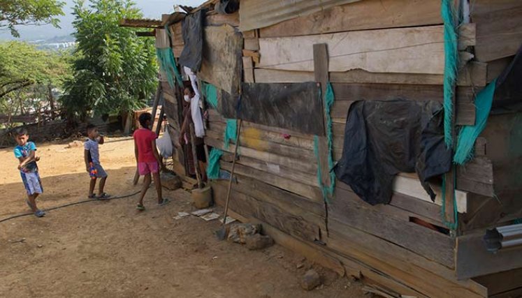 En los cerros la población más numerosa es la de los niños.