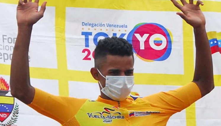 Roniel Campos, corredor venezolano. / Foto: Vuelta al Táchira 2021