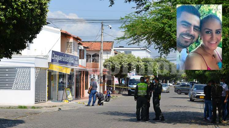 En este punto del barrio Niza, donde los hermanos eran propietarios de dos negocios (droguería y corresponsal bancario) ocurrió el ataque a bala.