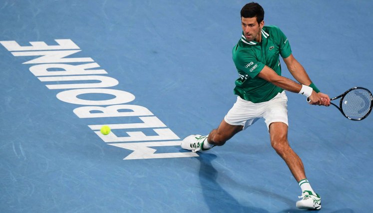 Novak Djokovic inició con victoria el Abierto de Australia 2021./ Foto: AFP