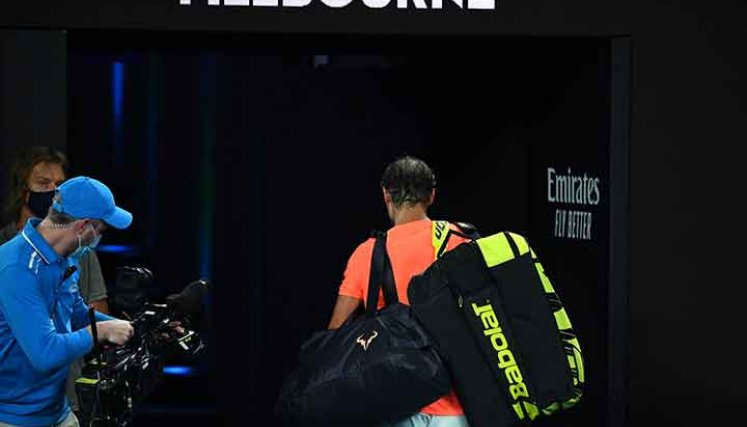 El español Rafael Nadal quedó eliminado en los cuartos de final del Abierto de Australia.
