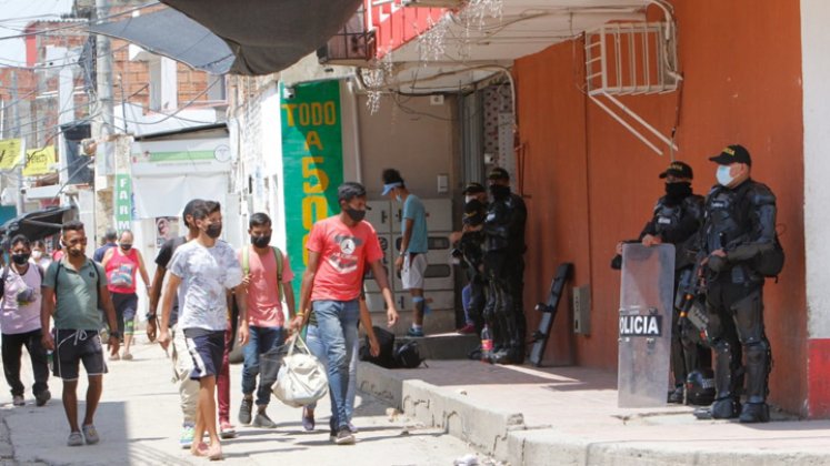 Operativos de la Policía en La Parda.