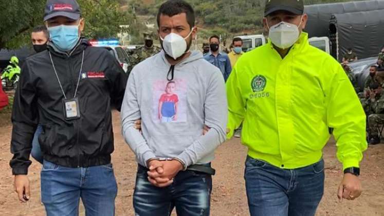 La detención de 'Manguito' ocurrió en el casco urbano de Convención. / Foto: Policía Nacional