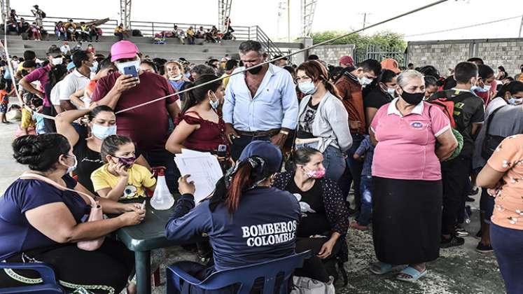 Grave situación humanitaria se vive en Arauquita.  Foto: AFP