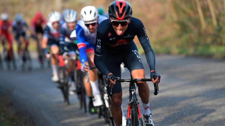 Egan Bernal se convirtió en el primer colombiano en ocupar podio en esta clásica./Ineos/Twitter