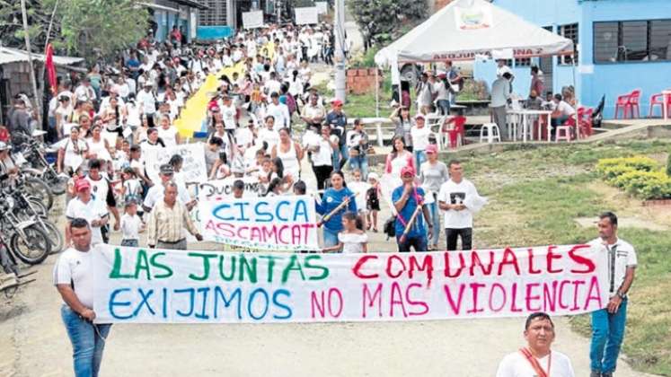 Los líderes campesinos reclaman respeto por sus derechos