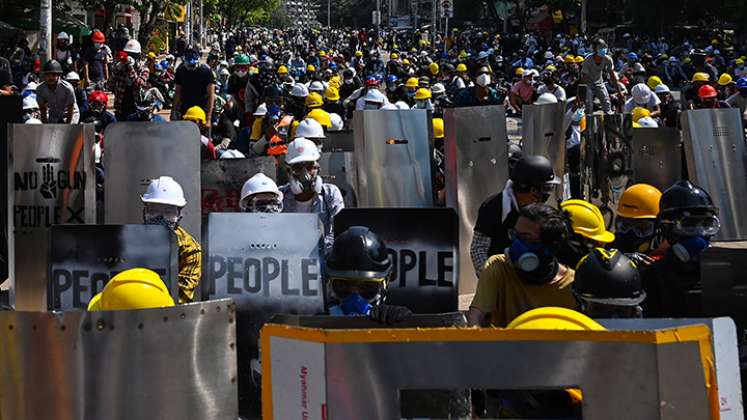 Golpe de Estado en Birmania.  Foto: AFP